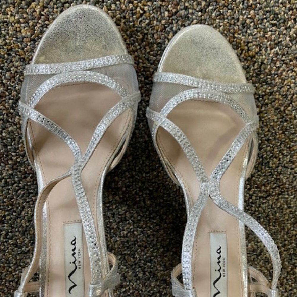 Silver Prom Shoes